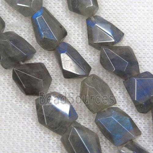 Labradorite chip beads, freeform, Grade AA