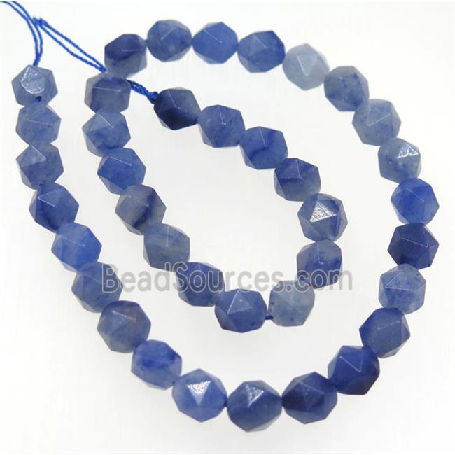 Blue Aventurine Beads Cut Round