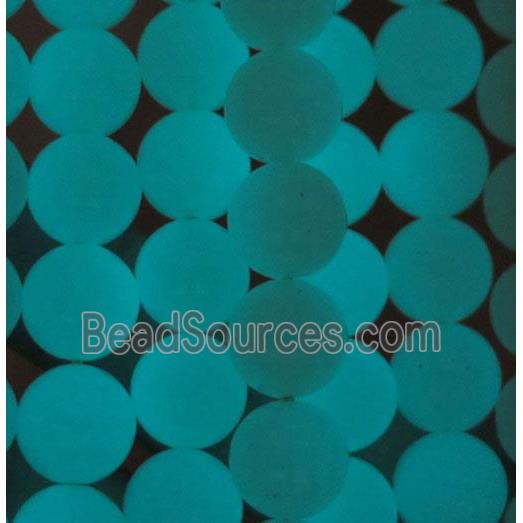 green Glowstone beads, round