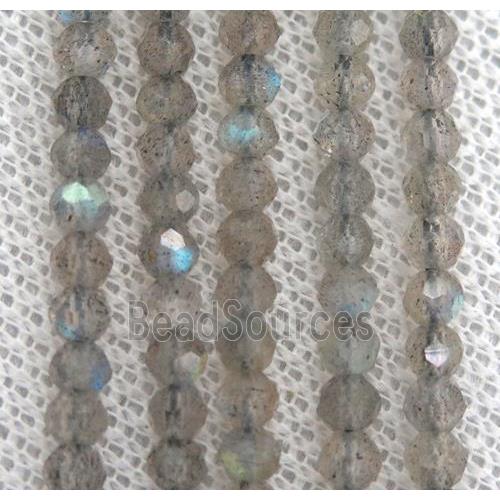 Labradorite beads, faceted rondelle