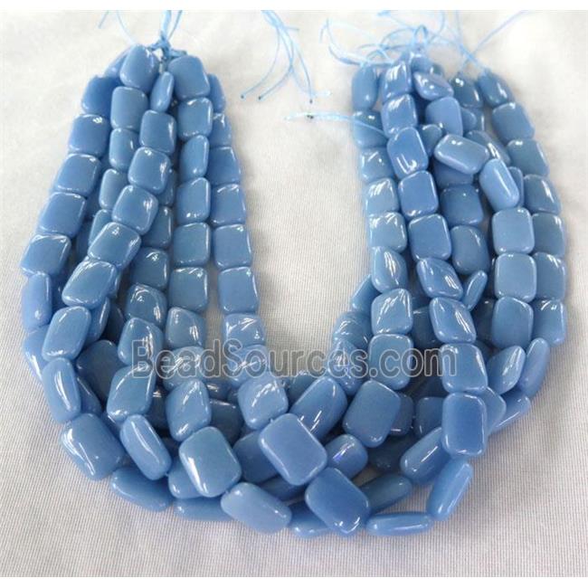 blue GlowStone rectangle beads