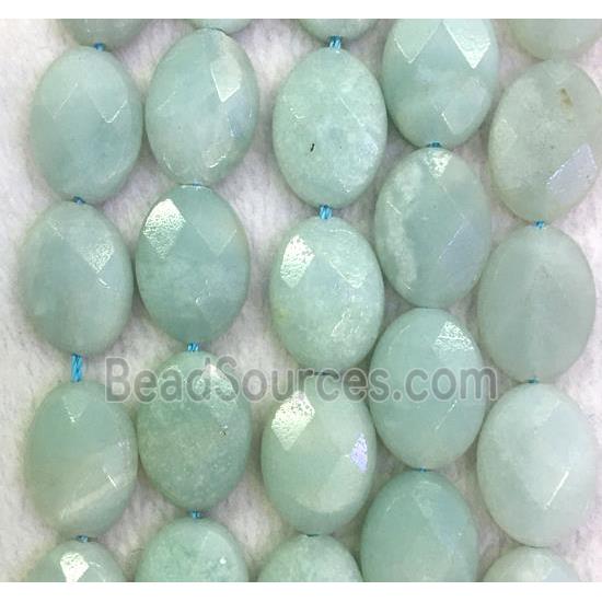 Amazonite beads, faceted oval