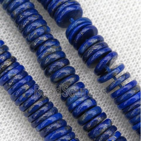 lapis lazuli heishi beads, blue