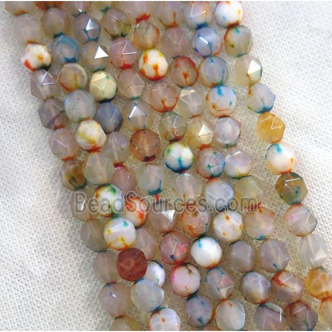 agate beads ball, faceted round