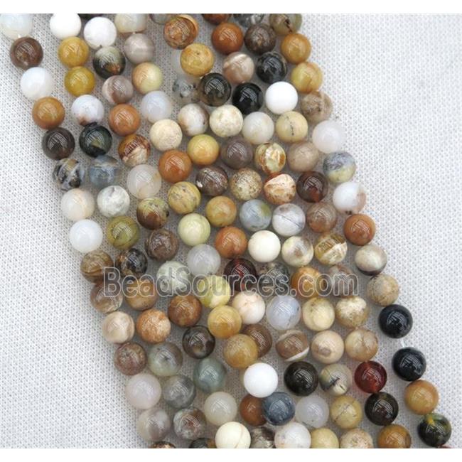 round Opal Jasper beads, multi color