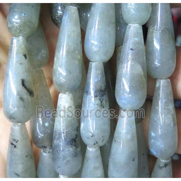 Labradorite teardrop beads