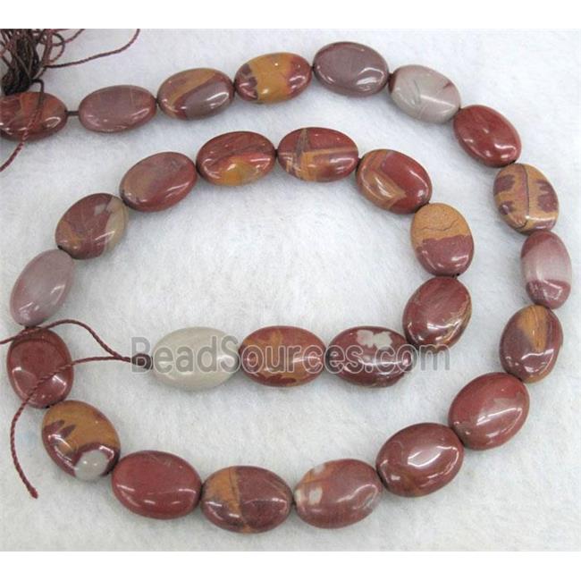 natural Noreena jasper bead, oval