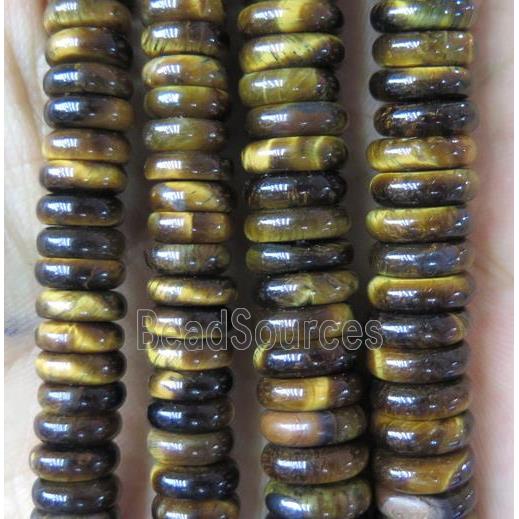 natural tiger eye stone heishi beads