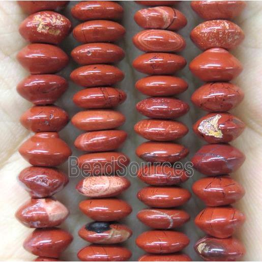 red jasper beads, flying saucer