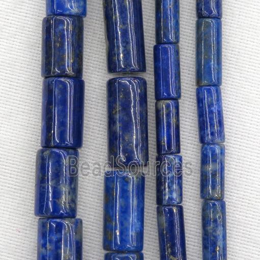 blue Lapis Lazulie tube beads