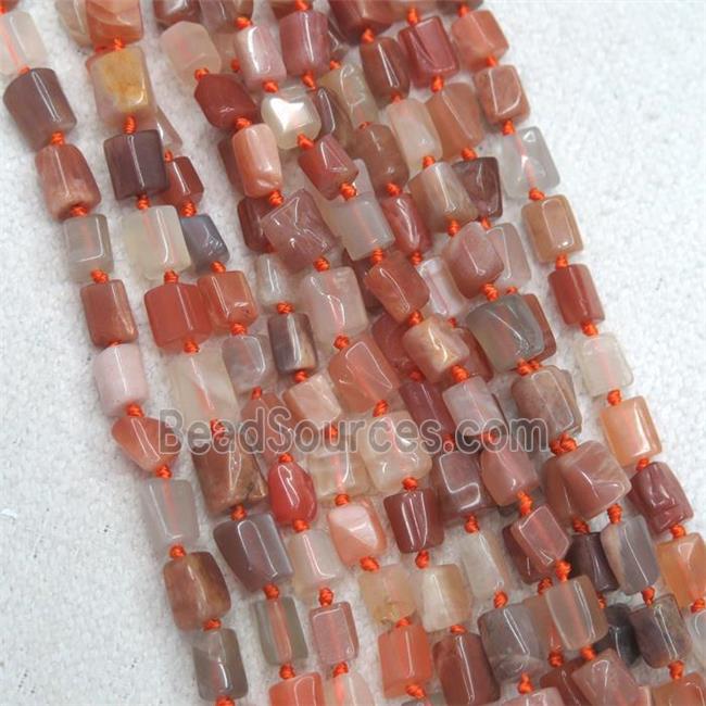 orange MoonStone beads chip, tube