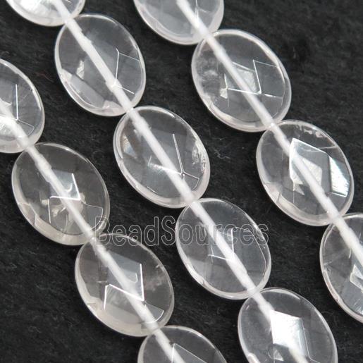 Clear Quartz oval beads, faceted