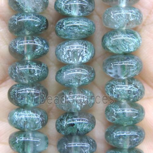 natural Green Quartz beads, rondelle