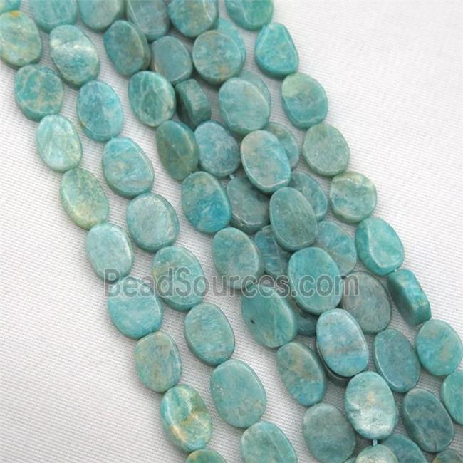 green Amazonite beads, matte, freeform