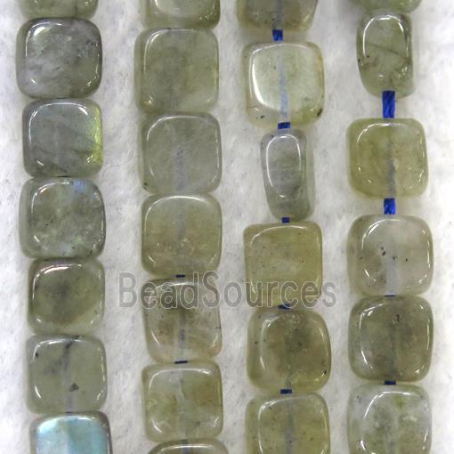 labradorite beads, square