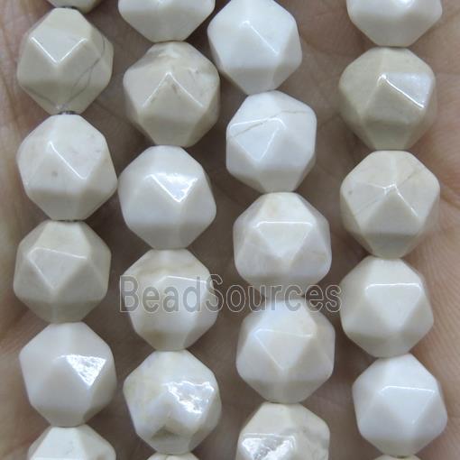 faceted round Chinese River Jasper ball beads