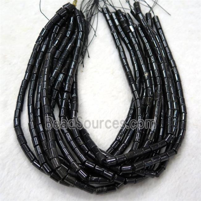 black Tourmaline tube beads