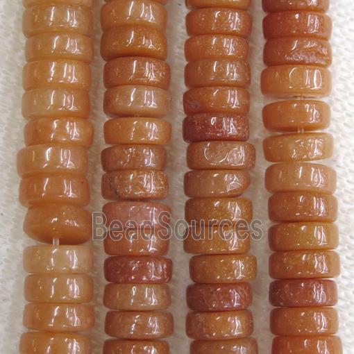 red Aventurine heishi beads