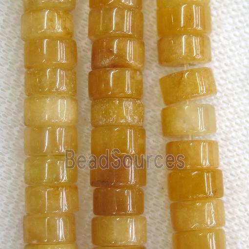 yellow Jade heishi beads