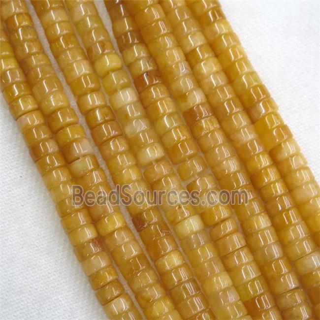 yellow Jade heishi beads