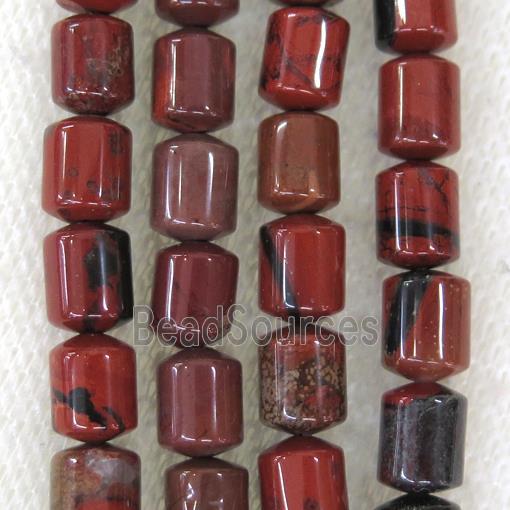 black lace Red Jasper tube beads