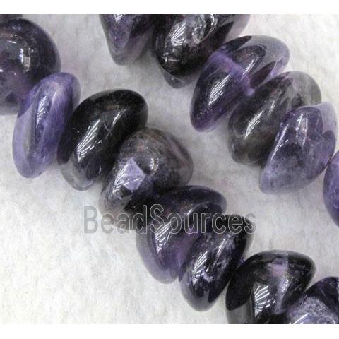 freeform amethyst beads, purple