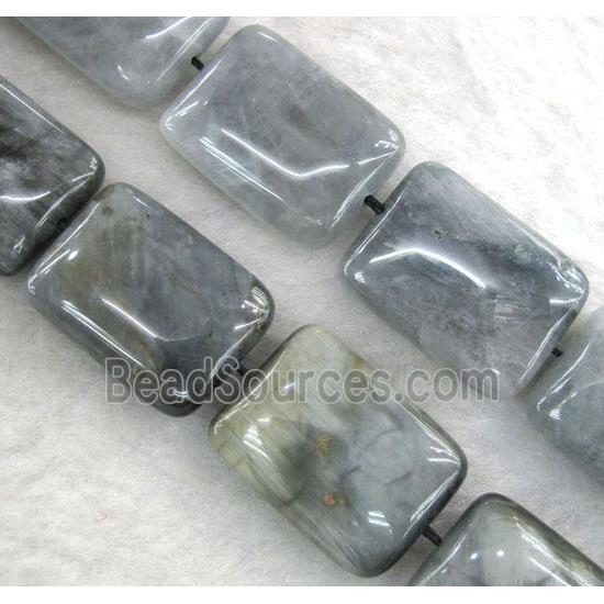 natural hawk Eye Stone beads, rectangle