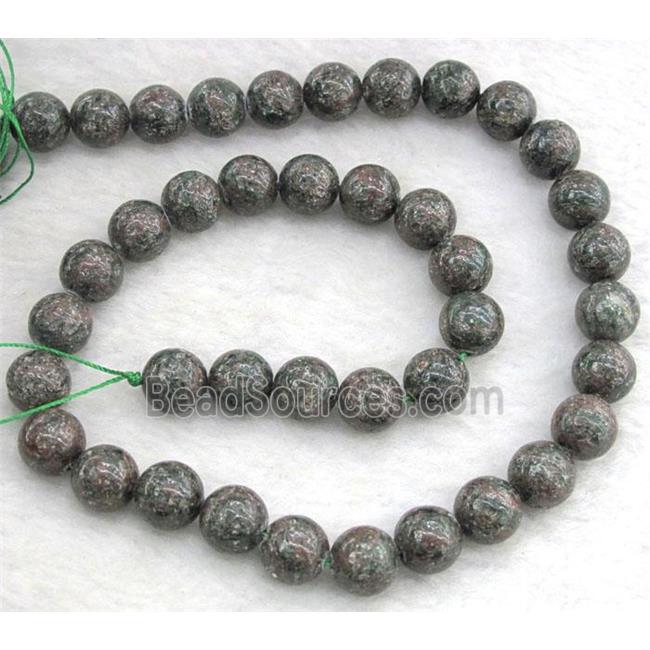 round red green Garnet Beads, B-Grade