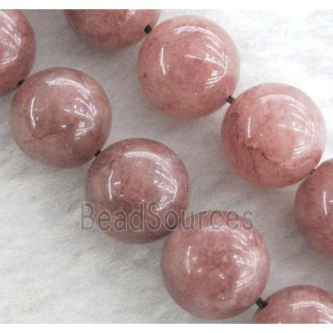 round Strawberry Quartz Beads