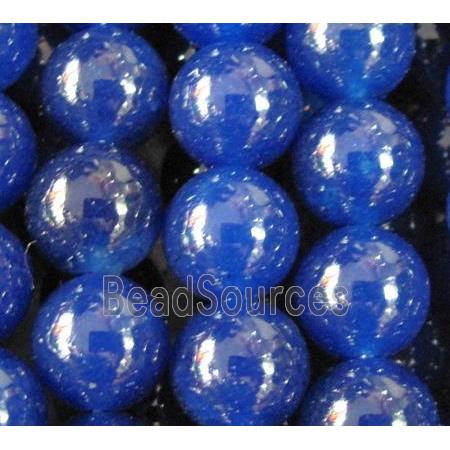 blue jade beads, dye