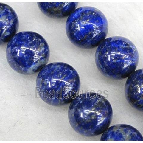 round Natural Lapis Lazuli beads, AA-grade