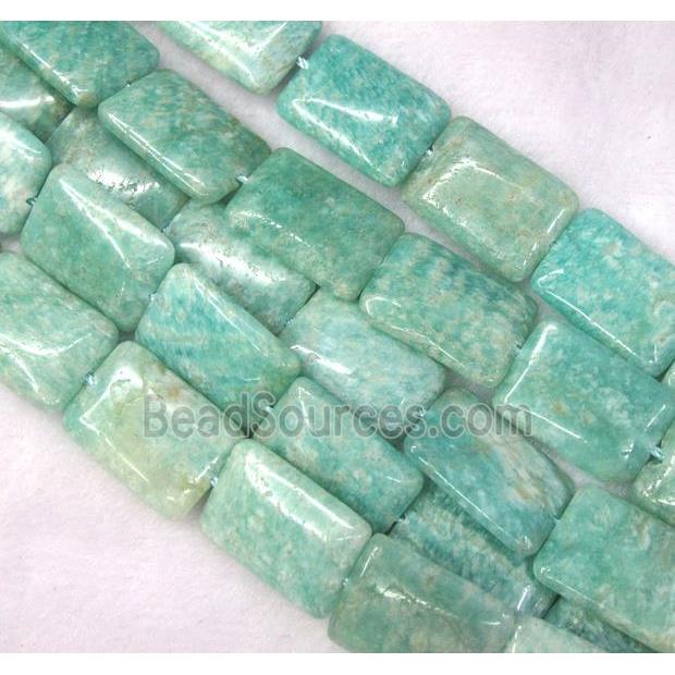 Amazonite beads, rectangle