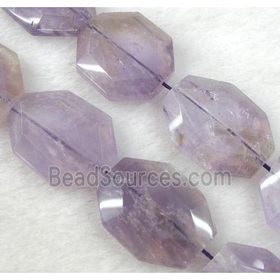 amethyst beads, faceted freeform