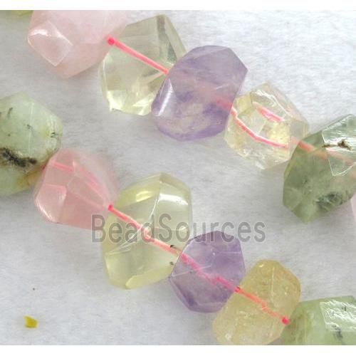 mix gemstone beads, freeform