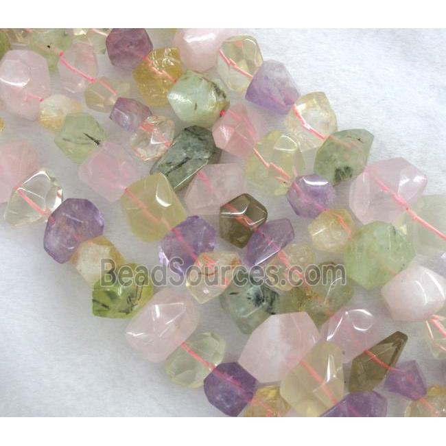 mix gemstone beads, freeform