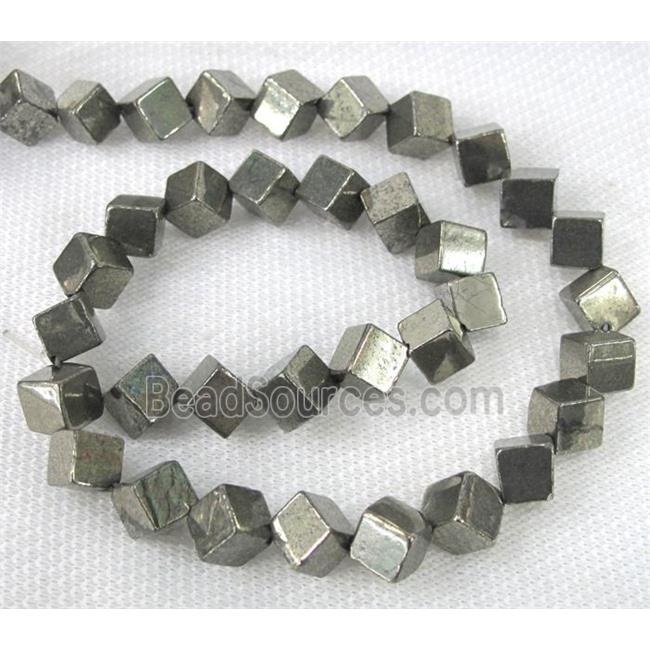 pyrite bead, cube