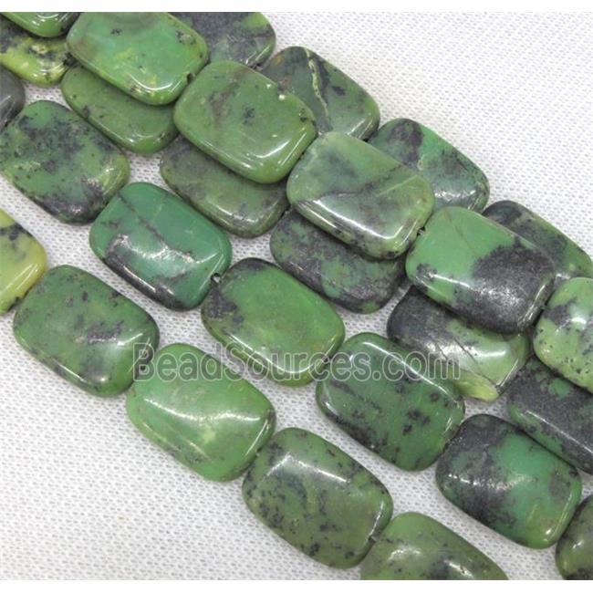 natural Australian Chrysoprase beads, rectangle