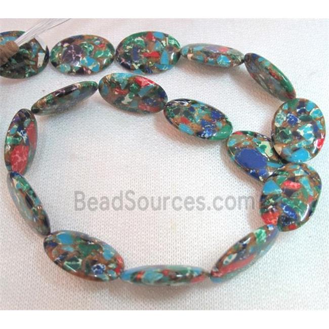 gemstone bead, oval