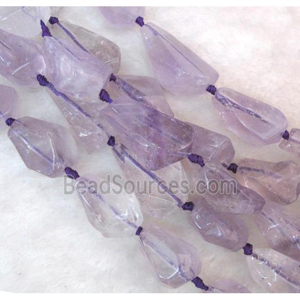 amethyst beads, freeform