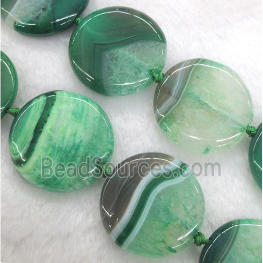 green druzy agate circle beads