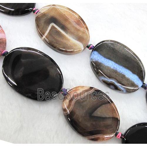 agate bead, oval