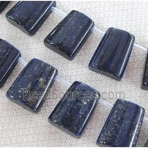 lapis lazuli beads, trapezoid