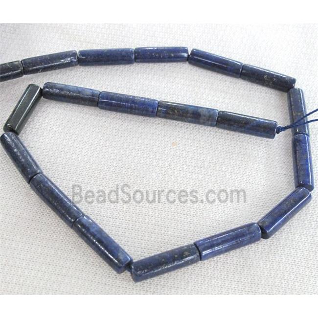 lapis lazuli beads, tube