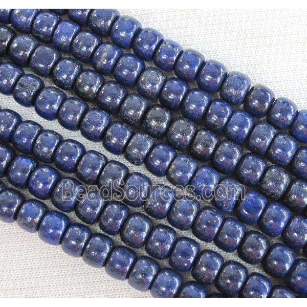 lapis lazuli beads, barrel