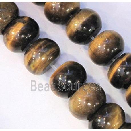 tiger eye bead, rondelle, AB grade