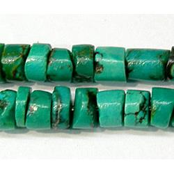 Natural Turquoise for bracelet, tube