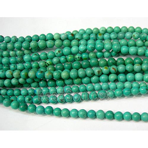 Round Natural Turquoise Beads