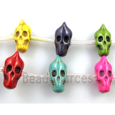 Ultraman Bead, synthetic Turquoise Skull, mix color