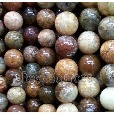 round flower Agate Stone beads