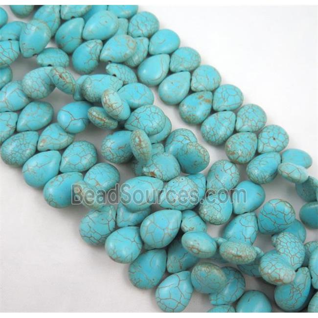 Turquoise Beads, teardrop, stability